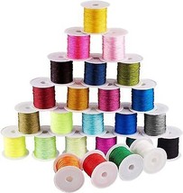0.8mm String Beading Thread 25 Colors Chinese Knotting Kumihimo Macrame ... - $36.63