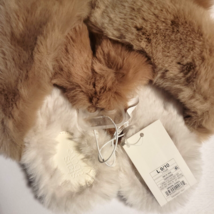 NWT Stars Above Women&#39;s Paris Crossband Fur Slippers Taupe 9/10 NWT - £9.83 GBP