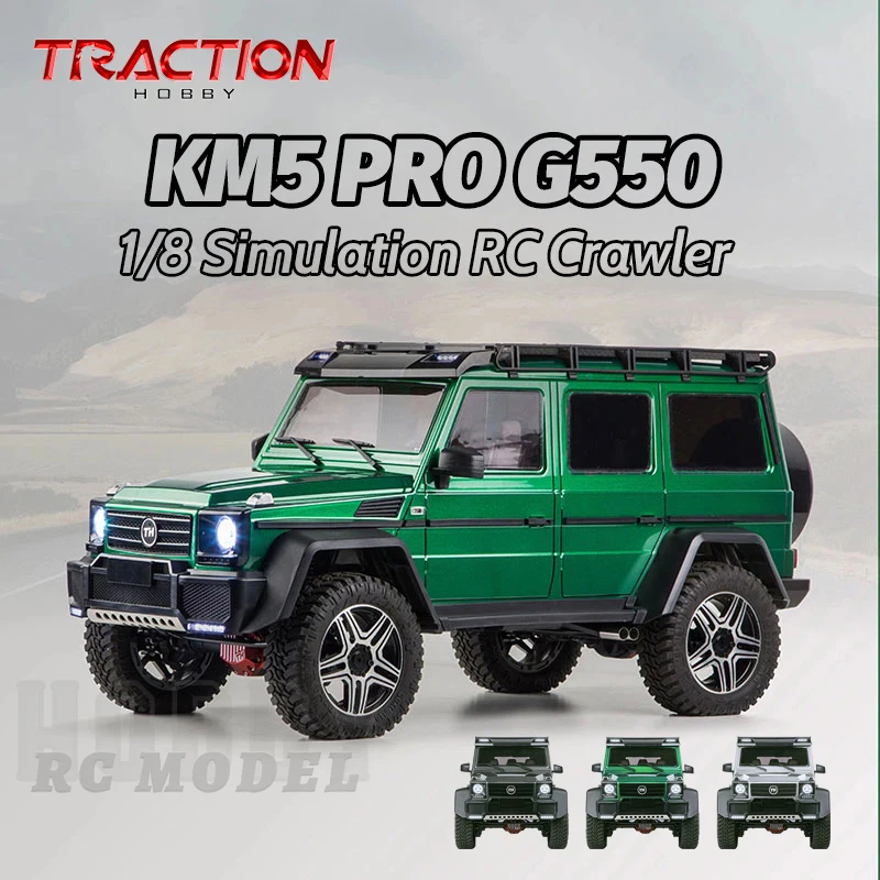 KM TRACTION HOBBY KM5 PRO G550 RTR 4WD 1/8 RC Simulation Electric Remote... - £938.68 GBP