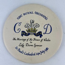 The Royal Wedding Lady Diana Spencer Commemorative H&amp;R Johnson Tile - £23.34 GBP