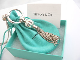 Tiffany &amp; Co Tassel Necklace Dangle Pendant 28 In Chain Silver Jewelry Gift 925 - £1,354.17 GBP