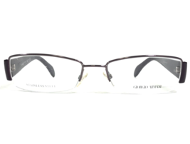 Giorgio Armani Eyeglasses Frames GA 744 E40 Purple Rectangular 53-17-135 - £80.14 GBP