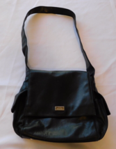 Perlina Black hand bag purse shoulder bag Leather With Some Marks Pre-owned - £46.77 GBP