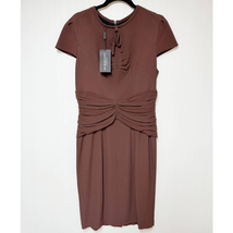 Authenticity Guarantee 
Burberry Prorsum Womens Tie Neck Crepe Dress Bro... - $792.00