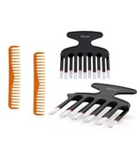 2 Pieces 22-Teeth Wide Tooth Comb Detangling Comb Or Double Piks - $6.01 CAD+