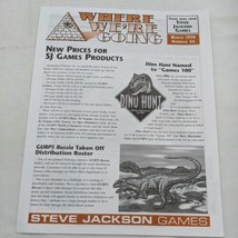 Lot Of (5) Where We&#39;re Going Trade News Steve Jackson Games 56-58 60-61 - £47.47 GBP