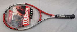 Wilson Tennis Racket Roger Federer 110 4 1/4&quot; grip BRAND NEW Red &amp; White - $24.70