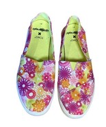 TOMS Pink Purple Alpargata Spirograph Slip-On Casual Shoes 7W - $16.82