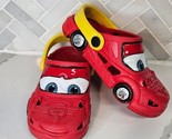 Red Lightning Mcqueen Cars Clogs Slip on Water Shoes Summer Sandles Kids  - $22.72