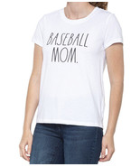 Rae Dunn Baseball Mom T-Shirt - Short Sleeve (For Women) Size Large - £10.55 GBP