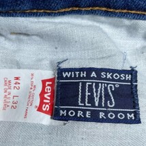 LEVI STRAUSS Men Vintage Skosh More Room Cotton Denim Jean Mens Size 42 x 32 - £17.94 GBP