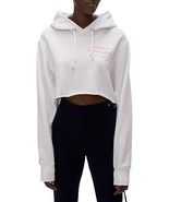 NWT Helmut Lang Welcome To Helmut Lang Cropped Hoodie White - S - $165.00