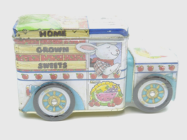 Home Grown Sweets Collectible Tin Canister Storage Delivery Truck 7&quot; Ban... - £15.70 GBP