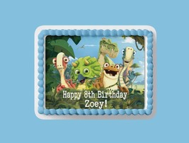 Gigantosaurus Custom Edible Birthday Cake Topper/ Peel like a sticker - £7.64 GBP