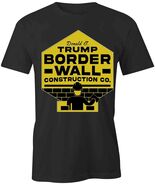 TRUMP BORDER WALL TShirt Tee Short-Sleeved Cotton CLOTHING S1BCA594 - $21.03+