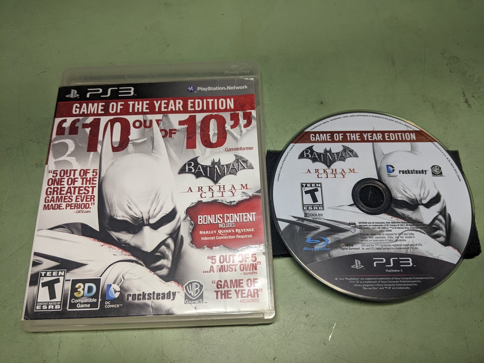 Batman: Arkham City [Game of the Year] Sony PlayStation 3 Disk and Case - $5.70