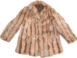 Women&#39;s jacket 100% rabbit hair Vintage from the 60s CJ01 T3G - £50.97 GBP