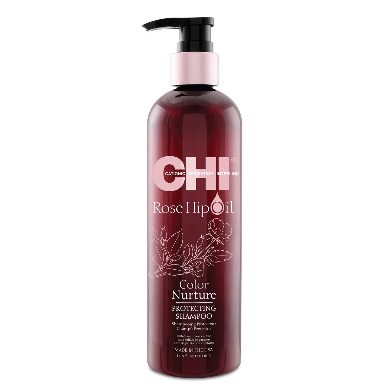 CHI Rose Hip Oil Color Nuture Protecting Shampoo 11.5oz