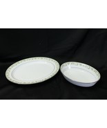 Noritake Princeton Oval Platter &amp; Serving Bowl Lot of 2 - $36.25 CAD