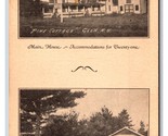 Pine Cottage Main House and Camps Glen New Hampshire NH UNP DB Postcard W13 - $7.87