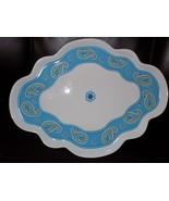 Vera Bradley My Home Bermuda Blue Andrea by Sadek dresser tray platter d... - $49.33 CAD