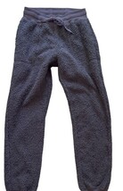 Uniqlo Sherpa Fleece Jogger Pants Gray Womens Small Cozy Lounge Sweatpants image 3