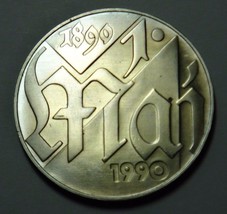 EAST GERMANY DDR 10 MARKS COIN 1990 FIRST OF MAY UNC RARE - $23.99