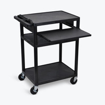 LP34LE-B 34&quot;H AV Cart - Three Shelves, - $535.68