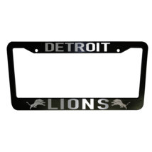 2 UNITS Detroit Lions Black Plastic License Plate Frame Truck Car Van - £17.36 GBP