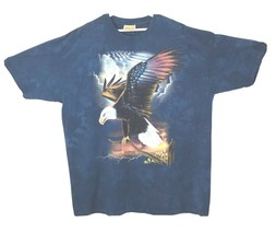The Mountain T-Shirt Patriot Eagle Flag Graphic  Mens 3XL Short Sleeve  - £16.09 GBP