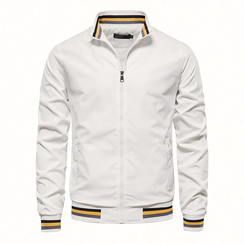 Men Bomber Jacket Solid Casual Fashion  Slim Fit Jackets Male Plus Size Windproo - £351.96 GBP