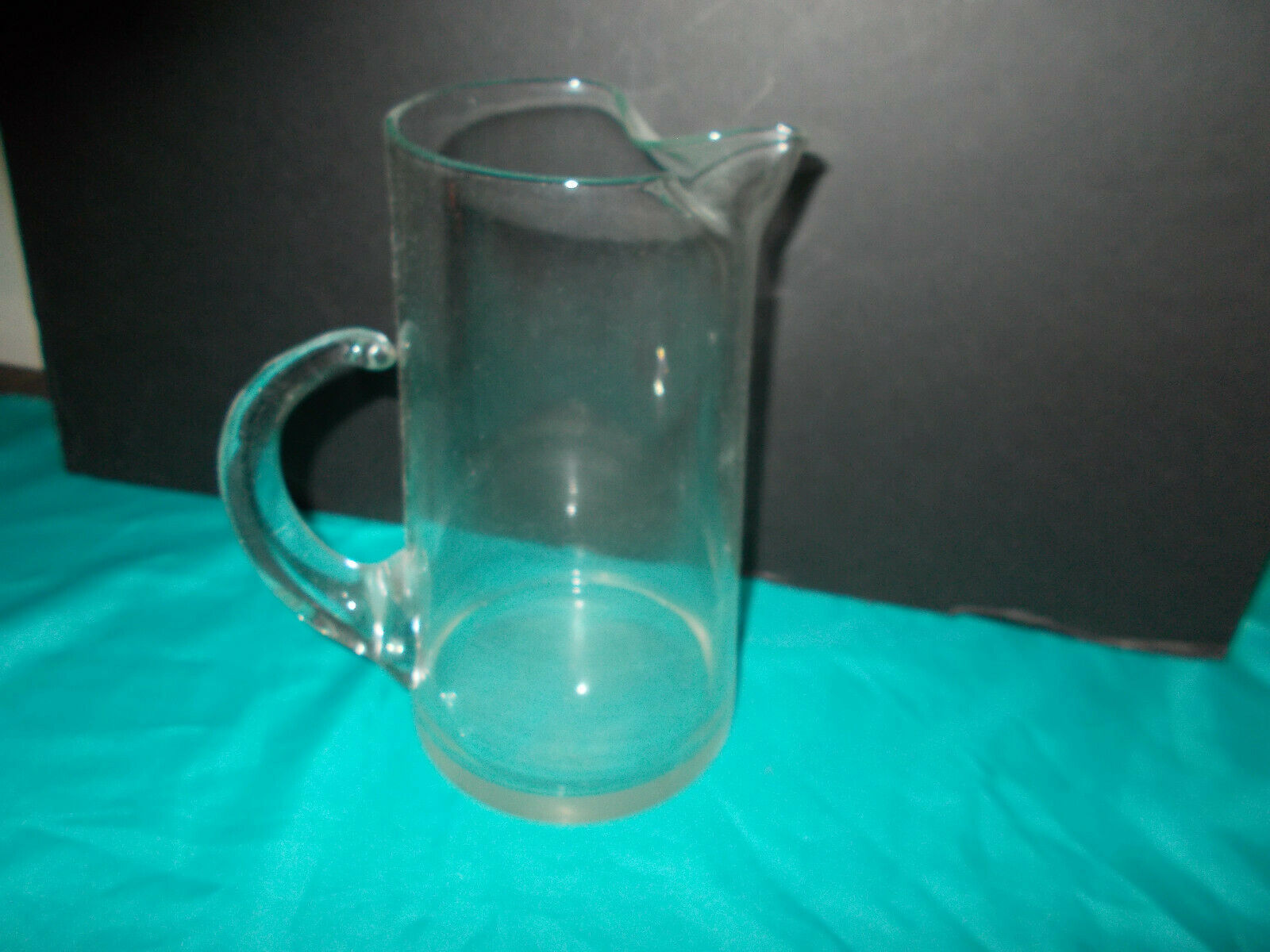 Crisa Impressions by Libbey Clear Glass Pitcher 80 oz. Vintage 1980's Never Used - $7.92