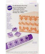 Wilton 19-Piece Scrolls Borders Design Press set - £16.01 GBP