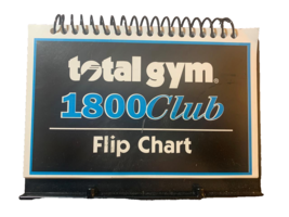 Total Gym 1800 Club Exercise Flip Chart WITH Tower Insert - £23.53 GBP