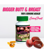 BIGGER BUTT, BREAST &amp; HIPS,  Original Aguaje CurvyFruit pills 100 UND / ... - £22.01 GBP
