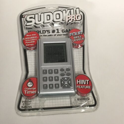 Sudoku Pro Handheld Electronic Game Pocket Arcade #0282 Sealed Package Ages 5+UP - $12.16