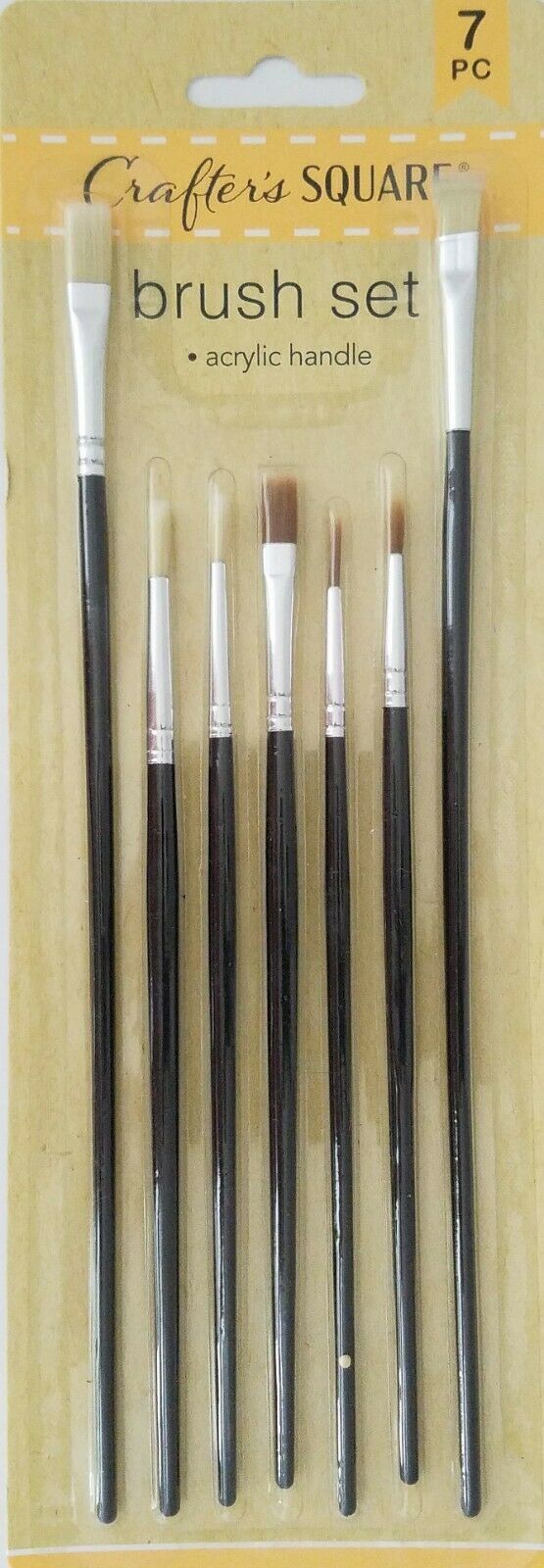 Art Paint Brushes All Purpose 4 Round + 3 Flat, 7/Pk - $2.96