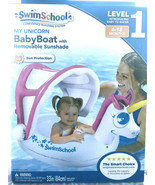 Swimschool My Unicorn Baby Boat Float With Removable Sunshade 6-18 Months - $20.49 CAD