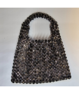 Magid Silver Crystal Beaded Bag Purse Sparkly Made in Japan Snap Closure... - £46.77 GBP