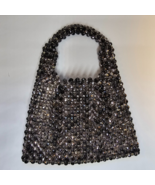 Magid Silver Crystal Beaded Bag Purse Sparkly Made in Japan Snap Closure... - £44.66 GBP