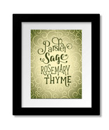 Scarborough Fair, Simon Garfunkel - Song Lyric Music Art Print Canvas Pl... - $26.05 CAD+