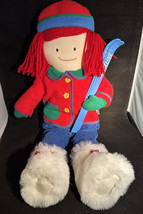 20&quot; Tall Alpine Madeline Plush Soft Fabric Doll Eden Snow Ski Outfit VTG... - £39.18 GBP