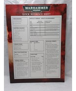 2008 Warhammer 40k Quick Reference Sheet - $370.17 MXN