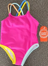 Wonder Nation™ ~ Size 12 Months ~ One (1) Piece ~ Pink ~ UPF 50+ ~ Swimsuit - $14.96