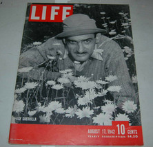 Vintage Life Magazine August 17 1942 Ace Guerrilla Lucky Strike Neat Ads - $29.99