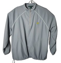 Masters Collection Men M Long Sleeve Pullover Zip Grey Golf Windbreaker Jacket - £39.77 GBP