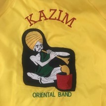 Vtg Kazim Oriental Band Windbreaker Jacket Yellow USA Snake Charmer 80’s... - $24.70