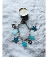 Charm Bracelet, silver tone, ocean theme, with adjustable lobster claw - £12.90 GBP