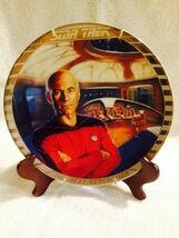 Captain Jean-Luc Picard Star Trek Ernst Silver Lined collectors plate #R... - $46.54