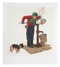 &quot;Winter Morning&quot; by Norman Rockwell Lithograph on Arches Paper Ettinger Inc - $939.40